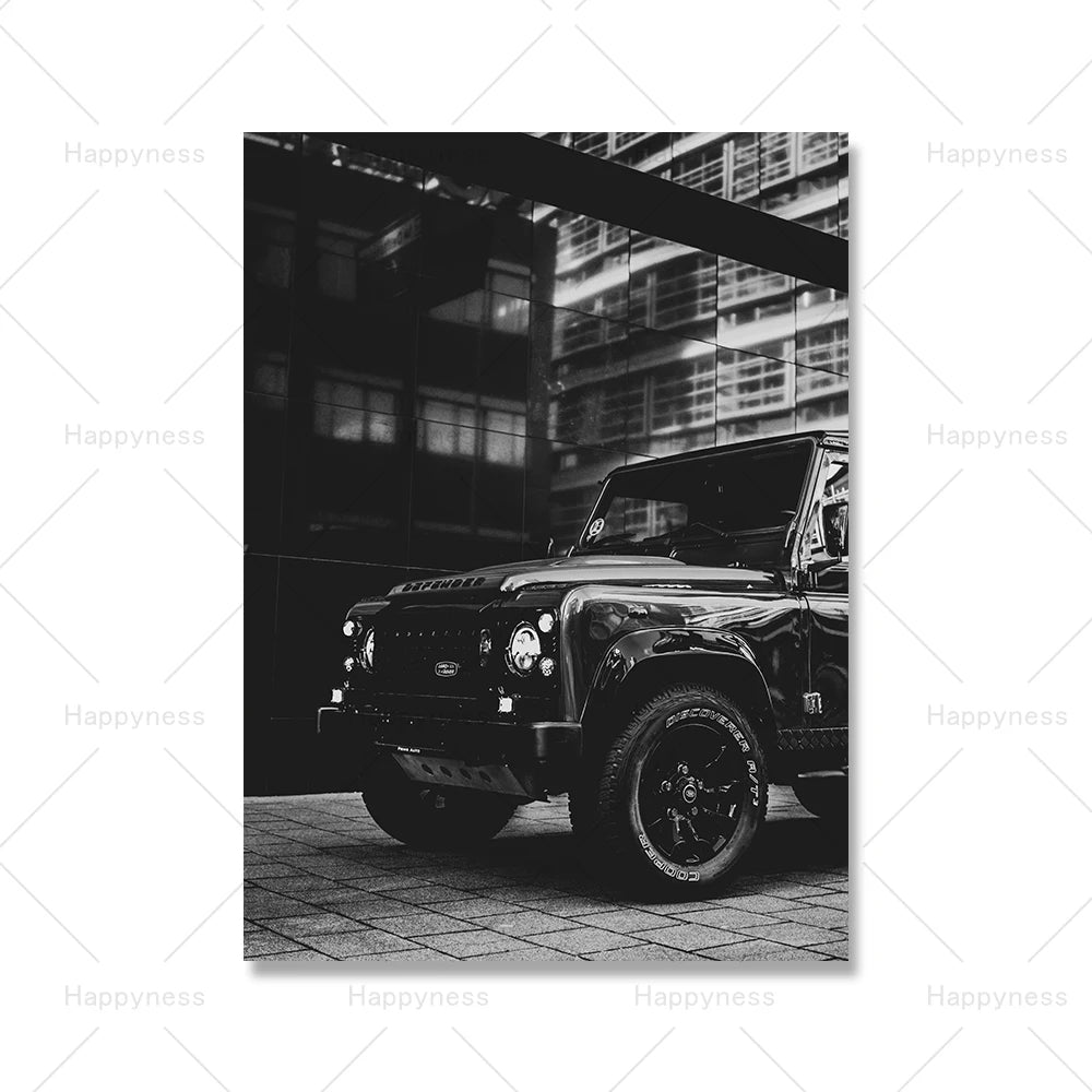 Fashion Sexy Women Wall Art Poster Leopard Dog Art Print Luxury Brand Car Canvas Painting Modern Pictures Living Room Home Decor