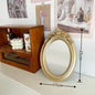 Rustic Carving Frame Gold Mirror Home decor Tray Home Decorative Mirror Bedroom Table Makeup Mirror