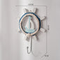 Creative Mediterranean Style Wooden Boat Anchor Hook Bedroom Study Living Room Entrance Hall Door Clothes Hook Wall Decoration