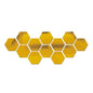 6/12pcs 3D Hexagon Mirror Wall Sticker Rose Gold DIY TV Background Living Room Stickers Wall Decor Bedroom Bathroom Home Decor