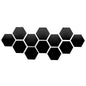 6/12pcs 3D Hexagon Mirror Wall Sticker Rose Gold DIY TV Background Living Room Stickers Wall Decor Bedroom Bathroom Home Decor