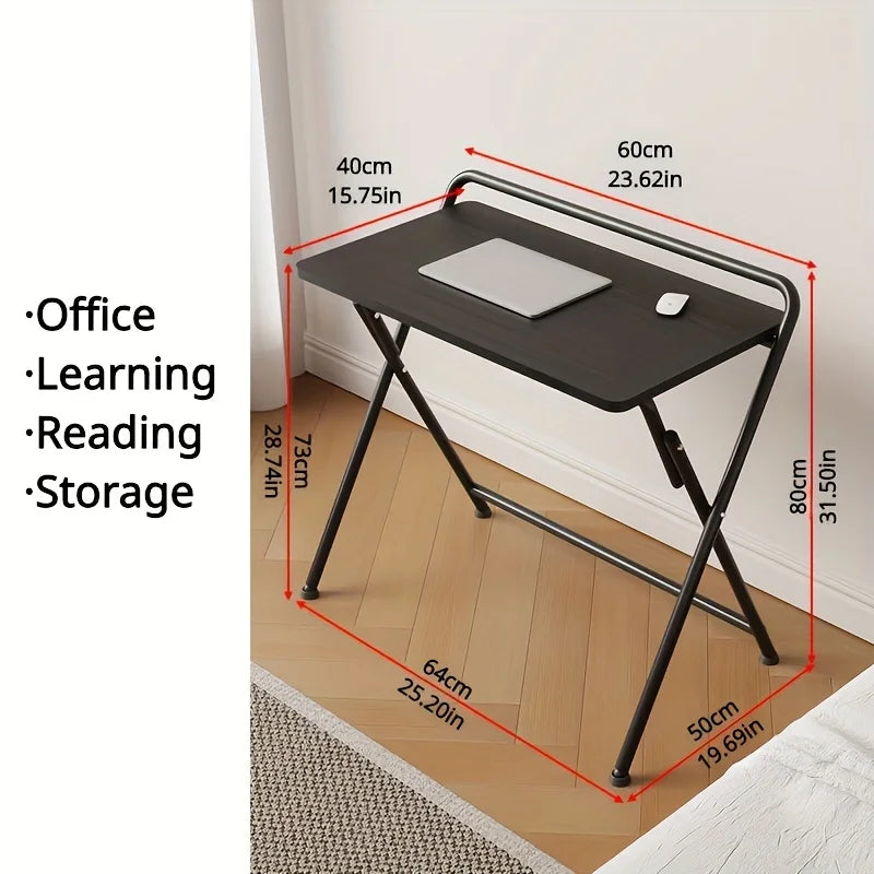 Student Study Table 24 Inch Foldable Desk, Foldable Study Table for Books, Computer or Other Items Organization