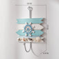 Creative Mediterranean Style Wooden Boat Anchor Hook Bedroom Study Living Room Entrance Hall Door Clothes Hook Wall Decoration