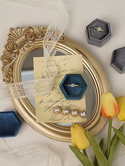 Rustic Carving Frame Gold Mirror Home decor Tray Home Decorative Mirror Bedroom Table Makeup Mirror