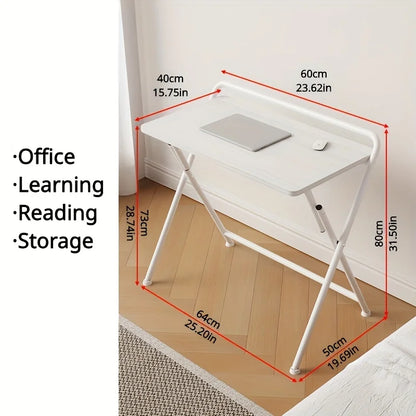 Student Study Table 24 Inch Foldable Desk, Foldable Study Table for Books, Computer or Other Items Organization