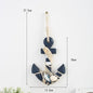 Creative Mediterranean Style Wooden Boat Anchor Hook Bedroom Study Living Room Entrance Hall Door Clothes Hook Wall Decoration